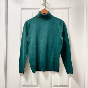 Vintage Turtleneck Sweater Green – M